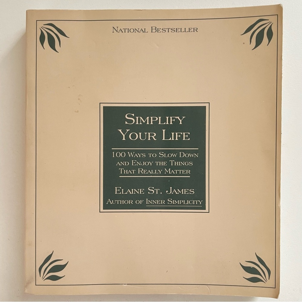 Simplify Your Life Book by Elaine St. James